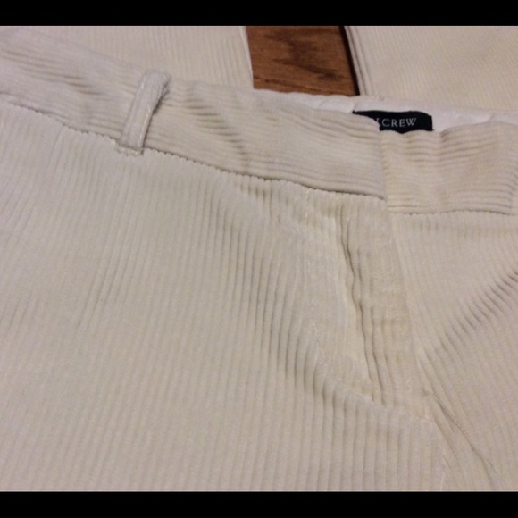 J. Crew Cords Size 4 Cream Straight Leg Low Fit Heavyweight All Cotton - Picture 5 of 5